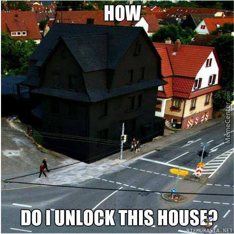 How do I unlock this house?
