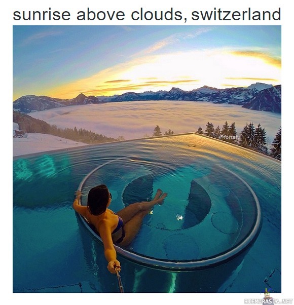 Hieno kuva Sveitsistä