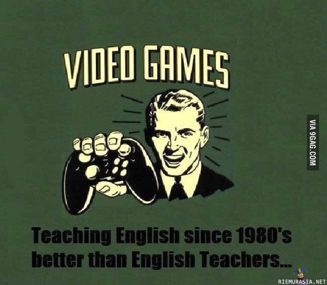 Videopelit - Opettaa englantia