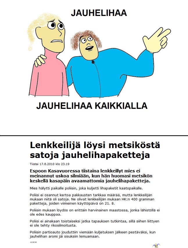 Jauhelihaa kaikkialla