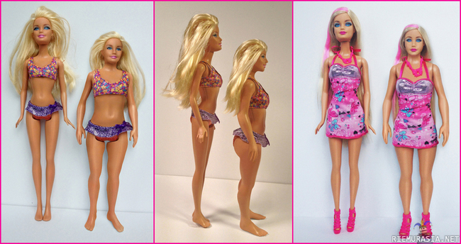 Barbie - Jos Barbiella olisi keskivertonaisen ruumiinrakenne