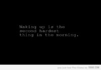 Waking up..