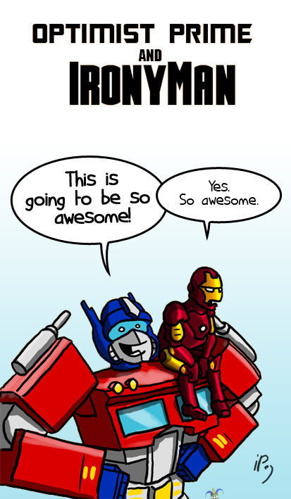 Optimist Prime & Irony Man - :D