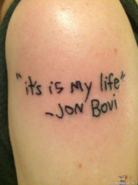 Nice tattoo man - Jon Bovi