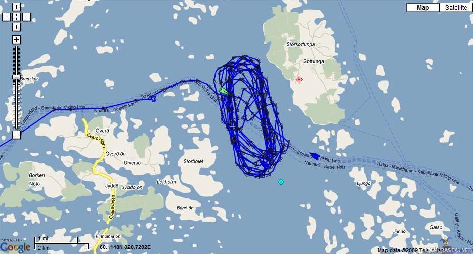 Pyörii kuin Silja Sottungassa