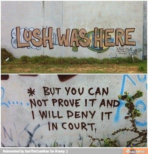 Lush was here - Graffiti