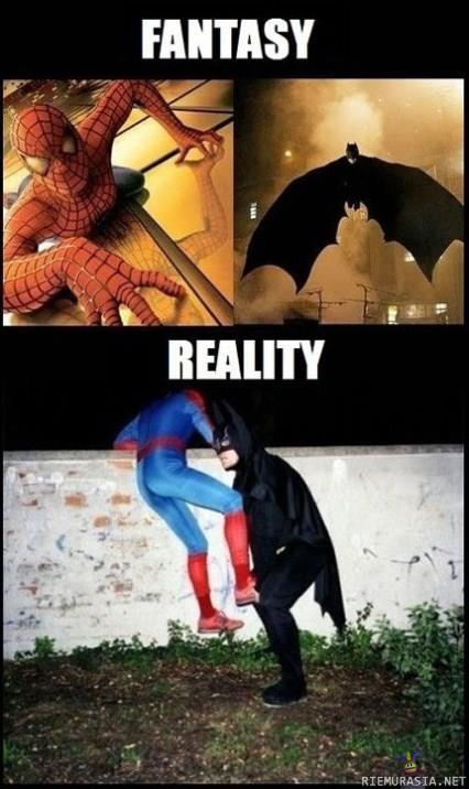Spider-Man and Batman for real