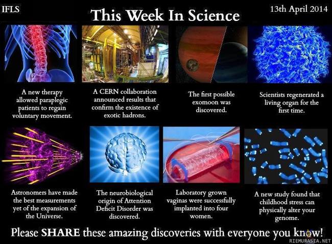 This week in science - Tämän viikon tiedepläjäys