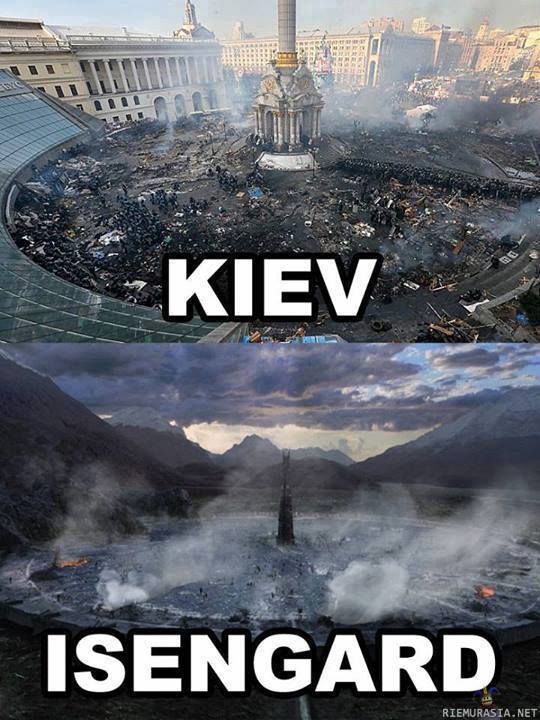 Kiev Vs. Isengard - Yhtäläisyydet maximissa.