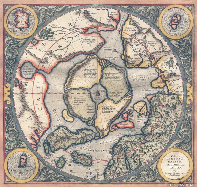 pohjoisnapaa - 1569 (Mercator)