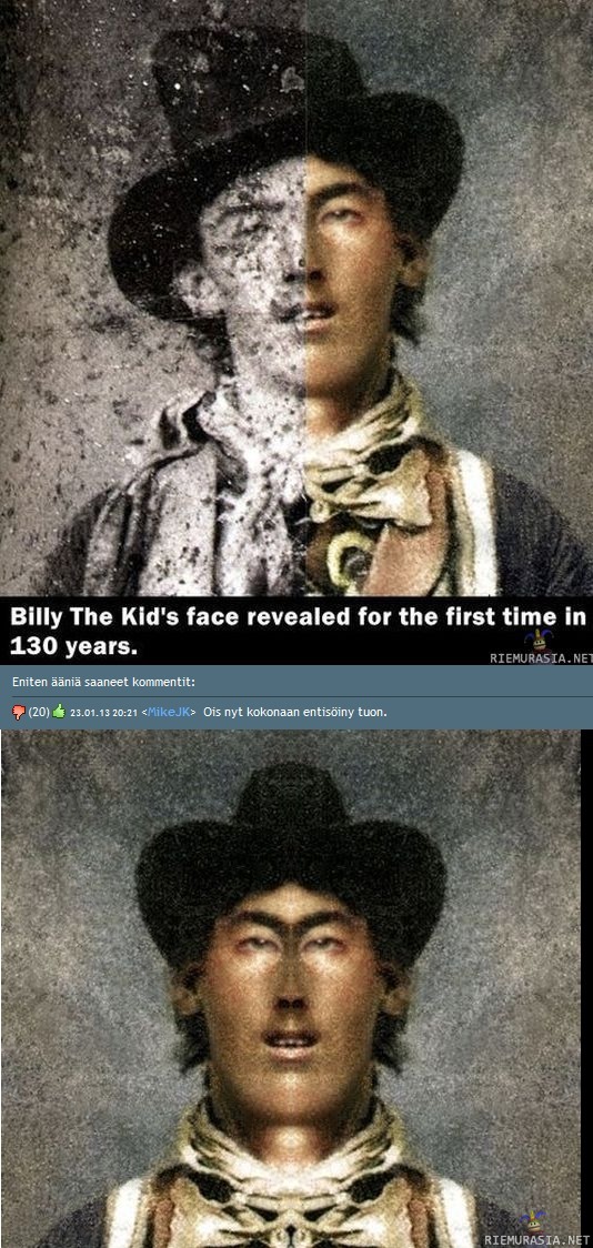 Billy the Kid kokonaan restauroitu kuva - MikeJK:n pyynnöstä hoidin homman loppuun.