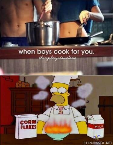 When boys cook for you