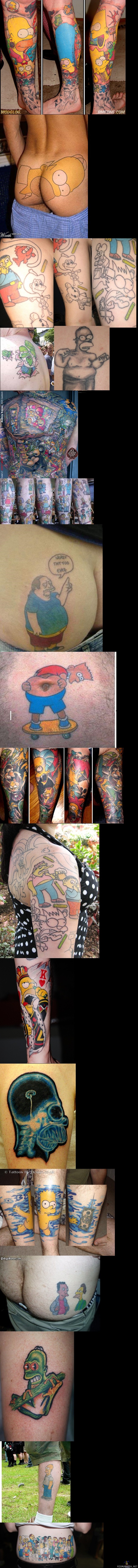 Simpsons tattoos