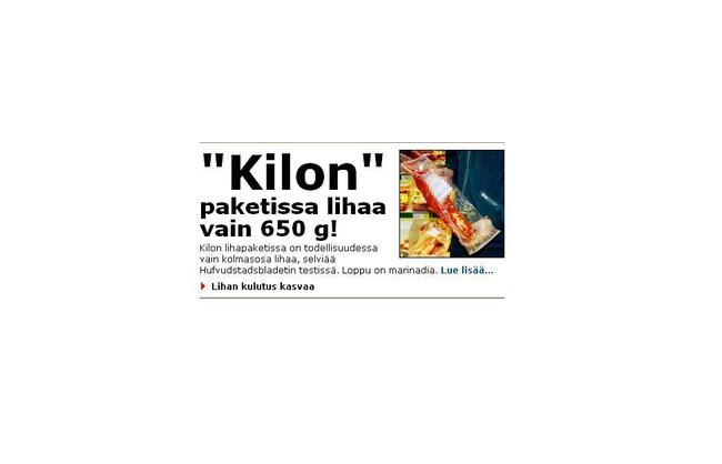 matematiikkaa... ei se taida ihan näin mennä - toimittajan laskutaito koetuksella, tiettävästi komasosa kilosta on noin 333,33g