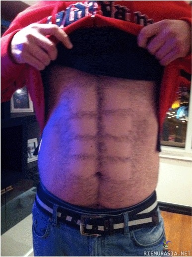 Hairy six pack - How to get six pack in 5 minutes