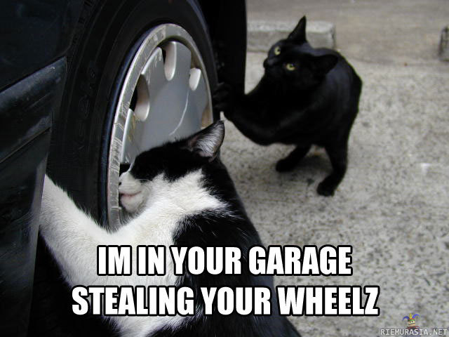 I&#039;m in your garage. - Stealing your wheelz