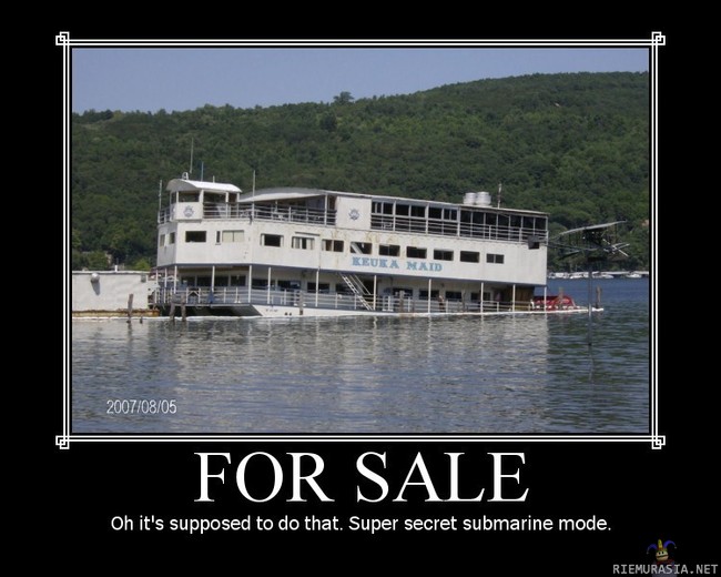 Myydään.. - Super Secret Submarine Mode