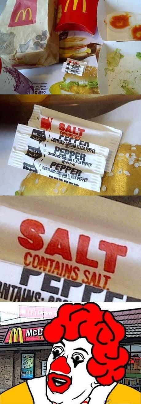 Salt - Contains salt