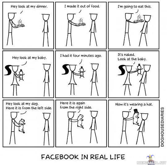 Facebook in real life