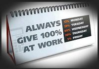 Always Give 100% At Work