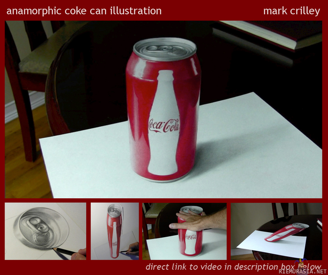 Anamorphic Coke Can Illustration - http://www.youtube.com/watch?v=2SXX6vm05lM