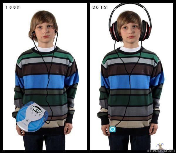 Headphones & portable music players - then und now