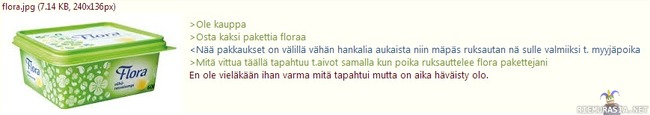 Normaali päivä kaupassa