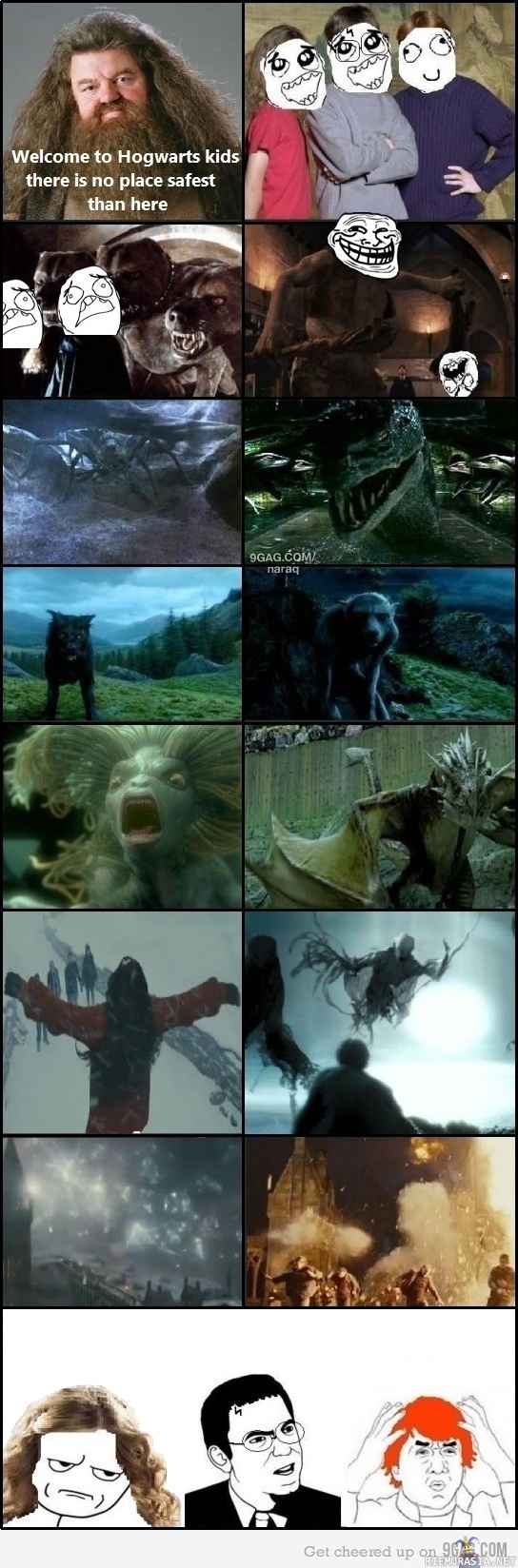 Hogwarts is the safest - Hagrid be trolling