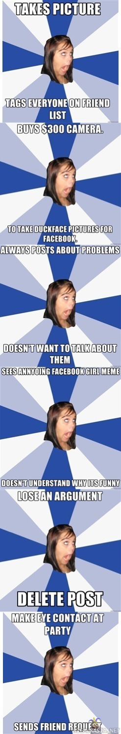 Ärsyttävä facebook tyttö 