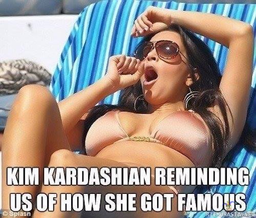 Kim Kardashian muistuttaa miten tulikaan kuuluisaksi - Tiedätte kyllä mikä sinne