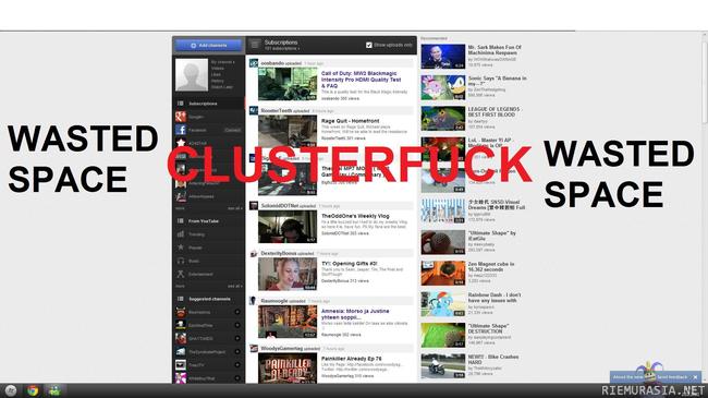 Uusi youtube - Clusterfuck