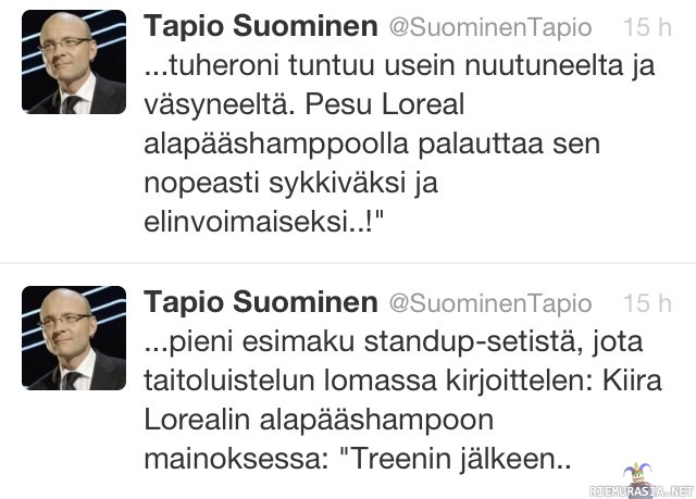 Top 30+ imagen tapio suominen twitter kiira korpi