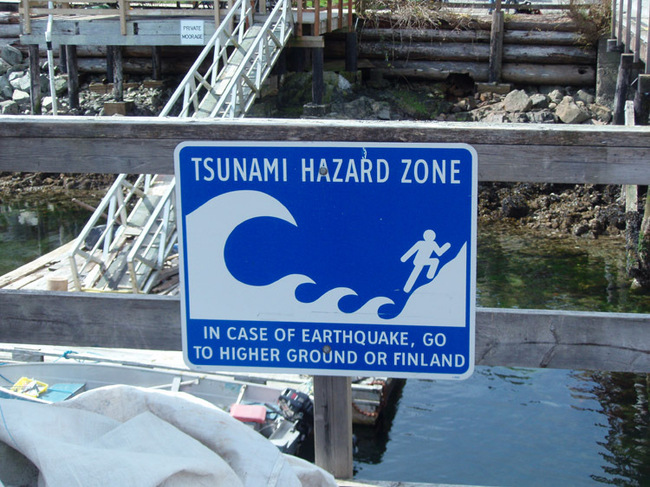 Tsunami Hazard Zone - You know what to do