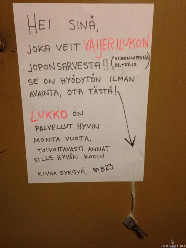 Naapureille rakkautta - Kun pyörä ei kelvannut...