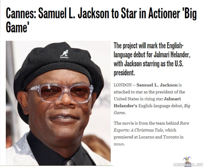 Samuli suomen metsissä - Samuel L. jackson tulee rämpimään suomen metsiin.