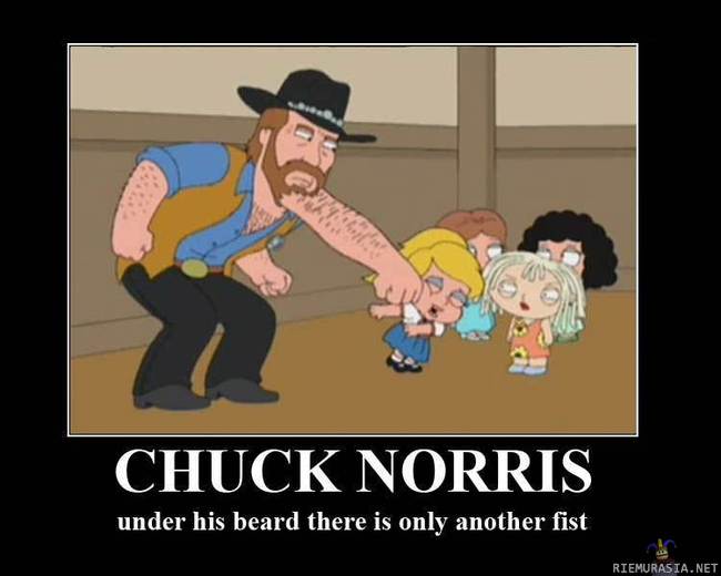 Chuck Norris - Salaisuus parran alla.