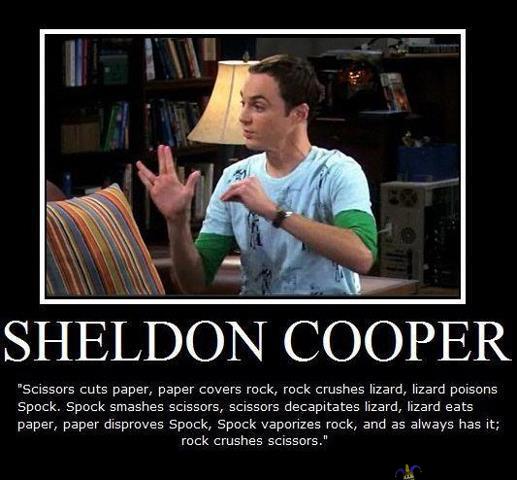 Sheldon Cooper - Sheldon Cooper rules of game.