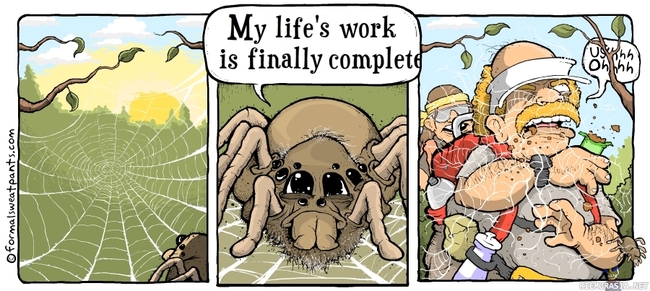 Elämäntyö - Spiderbron elämäntyö tuhotaan