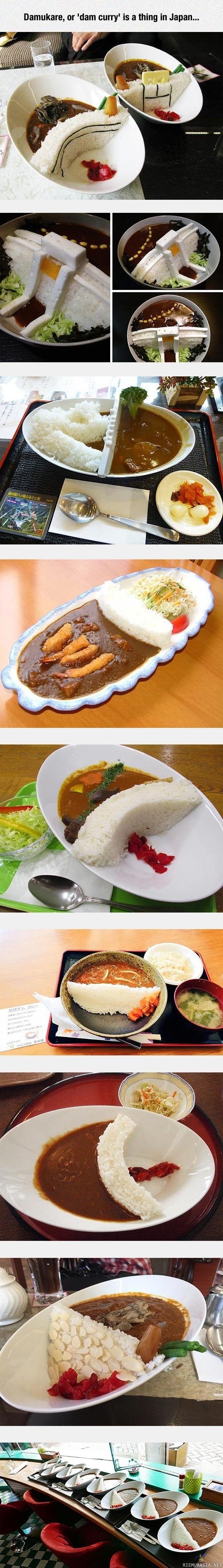 Damukare - Riisipato - Japanissa vallitseva ruokatrendi jossa kastike padotaan riisillä