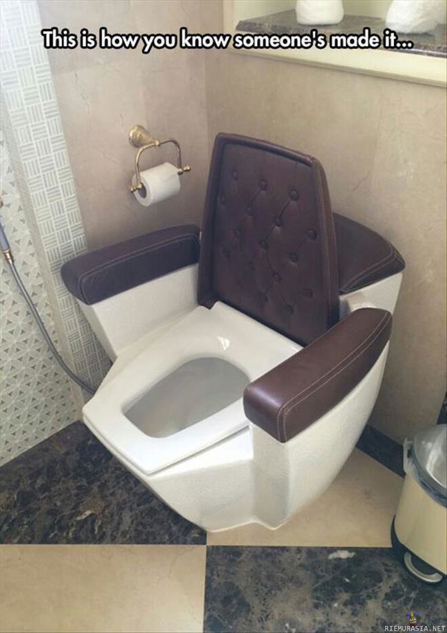 Rikkaiden wc-istuimet