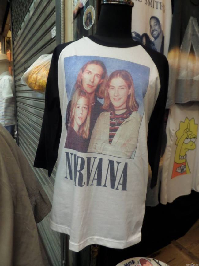 Harvinaisempi Nirvana t-paita - Bankokin aitoja tuotteita