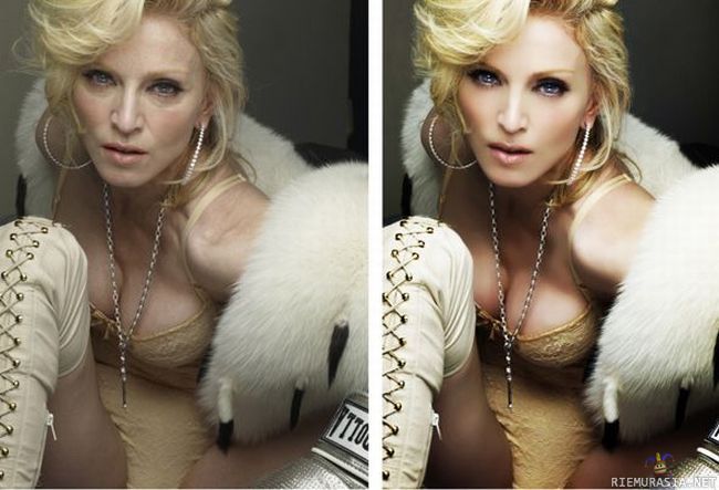 Photoshop - Se siitä Madonnan ikinuoreudesta