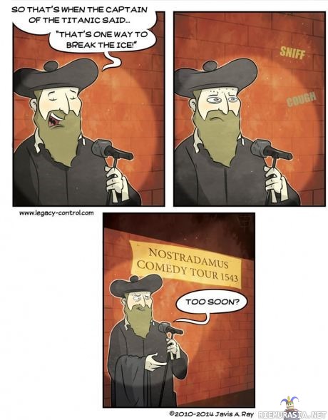 Nostradamuksen vitsit olivat aikaansa edellä - Badum-tss.