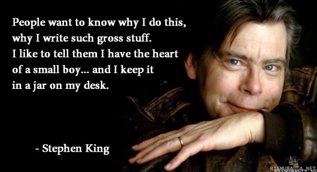 Stephen King - Miksi King kirjoittaa ällöjä juttuja?