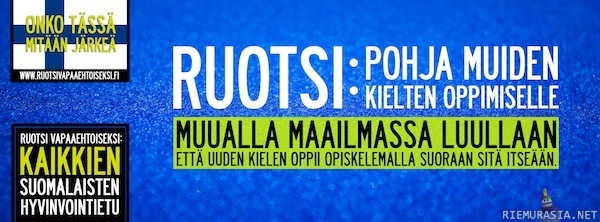 Ruotsi: pohja muiden kielten oppimiselle - on ne tyhmiä muualla maailmassa