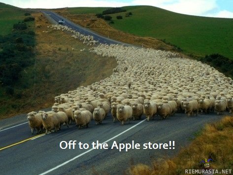 Applen kohderyhmän edustajat kiirehtivät hakemaan uusia omenahittejä - Koska tällä kertaa niissä on kultaiset kuoret ja Apple kerää käyttäjien sormenjäljet!