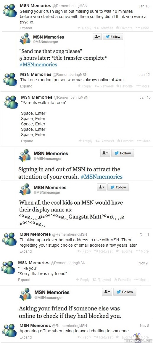 MSN memories