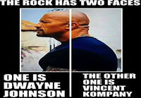 The Rock ja Vincent Kompany