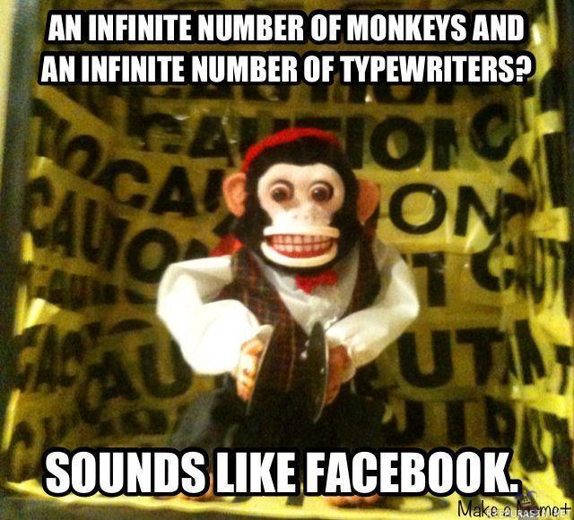 Infinite number of monkeys - And an infine number of typewriters