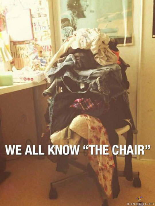 The tuoli - Kuka tarvitsee vaatekaappia?